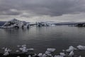 Diamond-like Chunks of Ice Float Through Lagoon