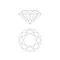 Diamond line drawing