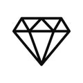 Diamond line icon