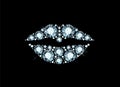 Diamond Lips Royalty Free Stock Photo