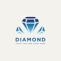 Diamond logo concept design illustration
