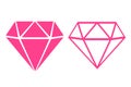 Diamond logo design on white background.
