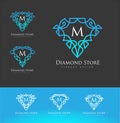 Diamond Logo Luxury Royalty Free Stock Photo