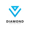 Diamond logo vector design template Royalty Free Stock Photo