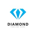 Diamond logo vector design template Royalty Free Stock Photo