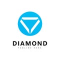Diamond logo vector design template Royalty Free Stock Photo