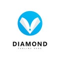Diamond logo vector design template Royalty Free Stock Photo