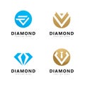 Diamond logo vector design template Royalty Free Stock Photo