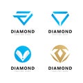 Diamond logo vector design template Royalty Free Stock Photo