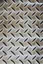 Diamond Metal Plate Close-up with black diamonds Royalty Free Stock Photo