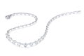 Diamond necklace on a white background Royalty Free Stock Photo