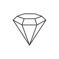Diamond outline icon