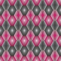 Diamond Outline Pattern in Pink and Grey