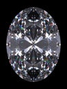 Diamond oval cut