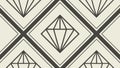 Diamond pattern background, luxury and geometric design element. vector design Generative AI Royalty Free Stock Photo