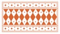 Diamond Pattern Border, Elegant Decorative Element. vector design Generative AI Royalty Free Stock Photo