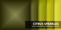 Diamond pattern set Citrus Sparkles. Vector seamless geometric backgrounds Royalty Free Stock Photo