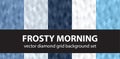 Diamond pattern set Frosty Morning Royalty Free Stock Photo