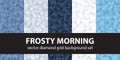 Diamond pattern set Frosty Morning Royalty Free Stock Photo