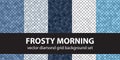 Diamond pattern set Frosty Morning Royalty Free Stock Photo