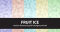 Diamond pattern set Fruit Ice