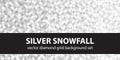 Diamond pattern set Silver Snowfall