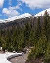 Diamond Peak is located in Roosevelt National Forest, Colorado. Royalty Free Stock Photo