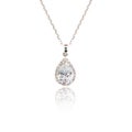 Diamond pendant on white Royalty Free Stock Photo