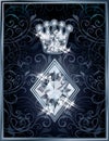 Diamond Poker diamonds royal card Royalty Free Stock Photo