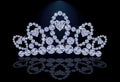 Diamond princess diadem with hearts