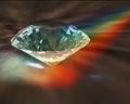 Diamond in rainbow Royalty Free Stock Photo