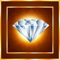Diamond realistic vector illustration