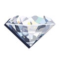 Diamond is rightly called the king of all gems. At all times it has been a symbol of wealth and superiority. Vector