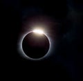 Diamond ring effect from North Carolina 2017 solar eclipse Royalty Free Stock Photo