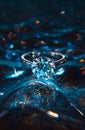 A diamond ring is floating on top of water Royalty Free Stock Photo
