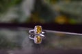 Diamond ring, luxury wedding ring, expensive, rare For brides Royalty Free Stock Photo