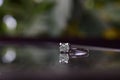 Diamond ring, luxury wedding ring, expensive, rare For brides Royalty Free Stock Photo