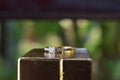 Diamond ring, luxury wedding ring, expensive, rare For brides Royalty Free Stock Photo