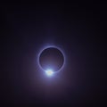 Diamond ring phase from the great American total solar eclipse Royalty Free Stock Photo