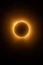 The diamond ring phenomenon moments before totality in the total solar eclipse of 2024