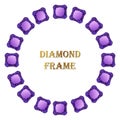 Diamond round frame