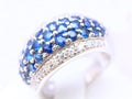 Diamond Sapphire Ring Royalty Free Stock Photo