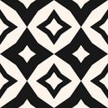 Diamond seamless pattern. Black and white abstract geometric ornament texture Royalty Free Stock Photo