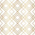 Diamond seamless pattern. Repeated gold fancy background. Modern art deco texture. Repeating gatsby patern for design prints. Repe Royalty Free Stock Photo