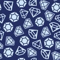 Diamond Seamless Pattern Royalty Free Stock Photo