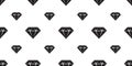 Diamond seamless pattern vector gem jewelry icon crystal wallpaper background Royalty Free Stock Photo