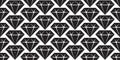 Diamond seamless pattern vector jewelry gem isolated space night wallpaper background Royalty Free Stock Photo