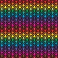 Diamond shape line pattern symmetry colorful seamless pattern Royalty Free Stock Photo