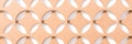 Diamond shape paper art abstract geometric background. Rhomb pattern in brown and white colours