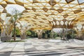 Diamond shape roof top detail of Garden pavilion in Kuala Lumpur`s Perdana Botanical Gardens in Jalan Tembusu, Malaysia Royalty Free Stock Photo